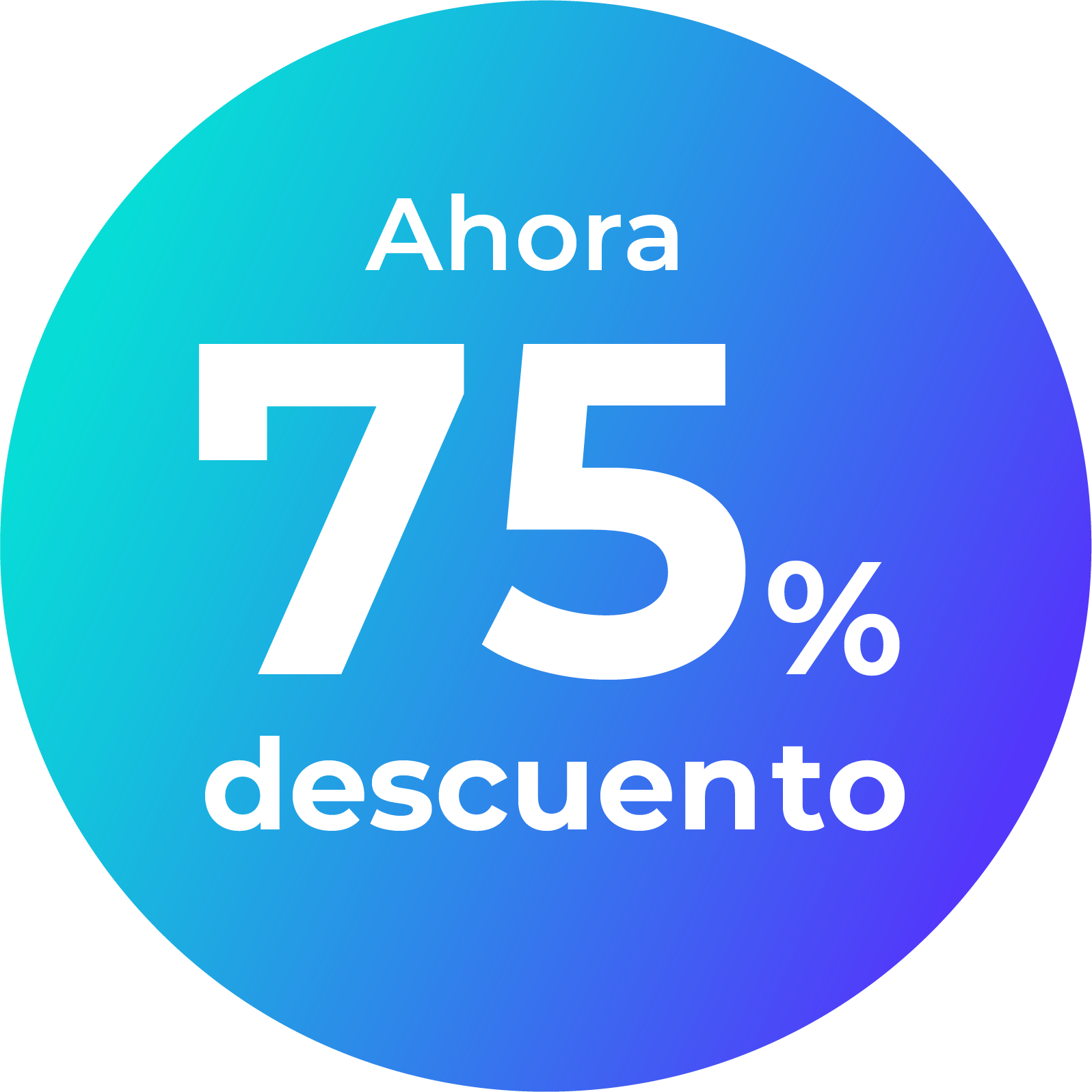 Descuento 75%